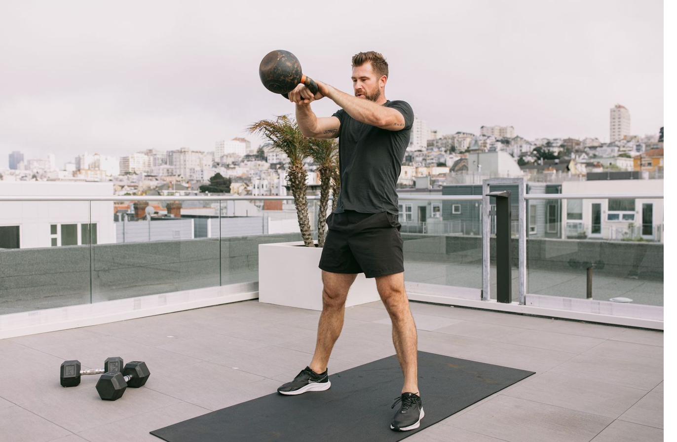 Rich training on SF rooftop